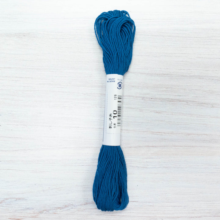 20m Skein Olympus Sashiko Thread - Cobalt Blue (#10)