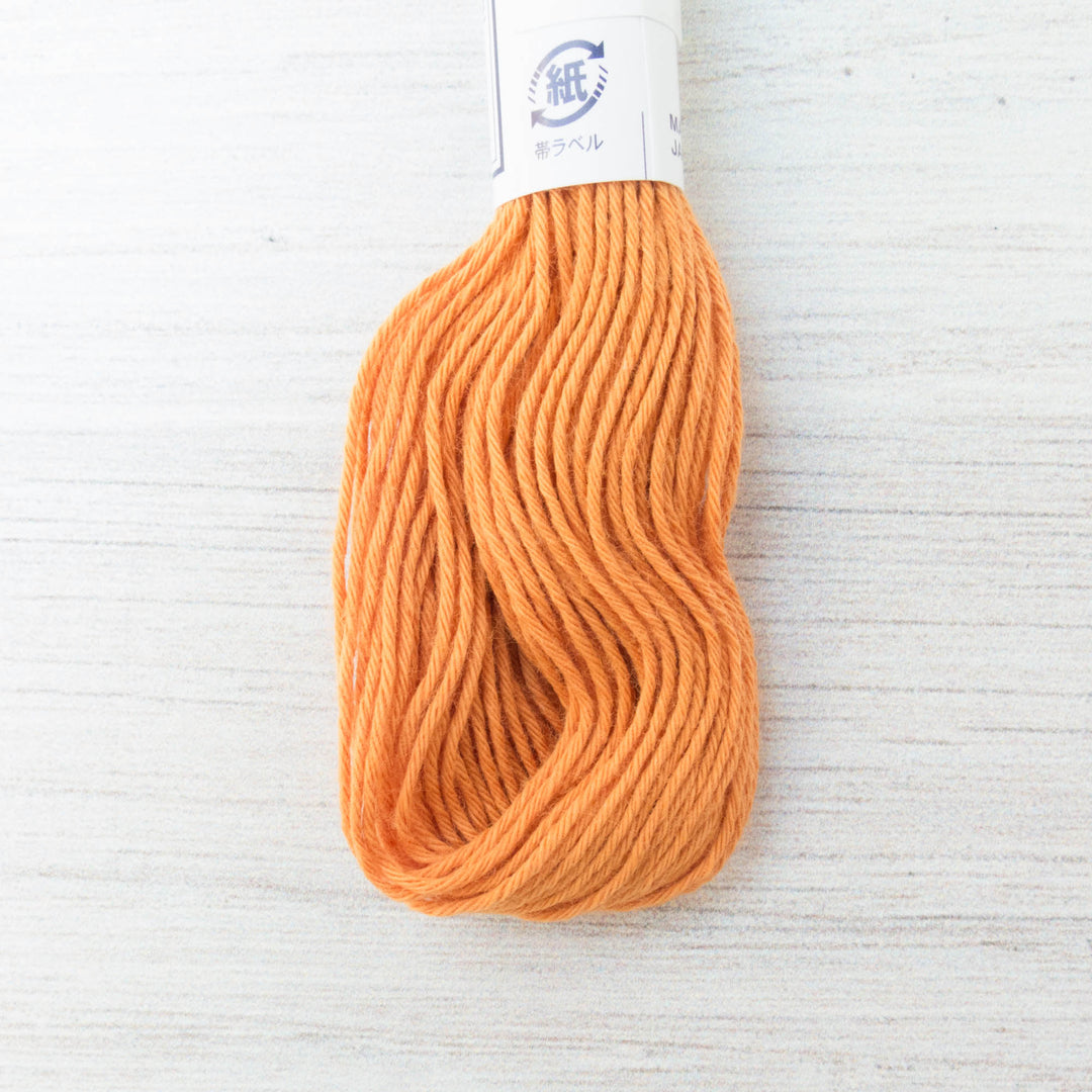 Japanese Olympus Sashiko Thread - Carrot Orange (#4) Sashiko - Snuggly Monkey