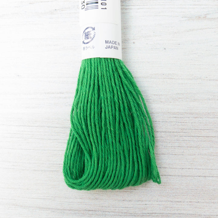 Japanese Sashiko Thread - Viridian Green (#26) Sashiko - Snuggly Monkey