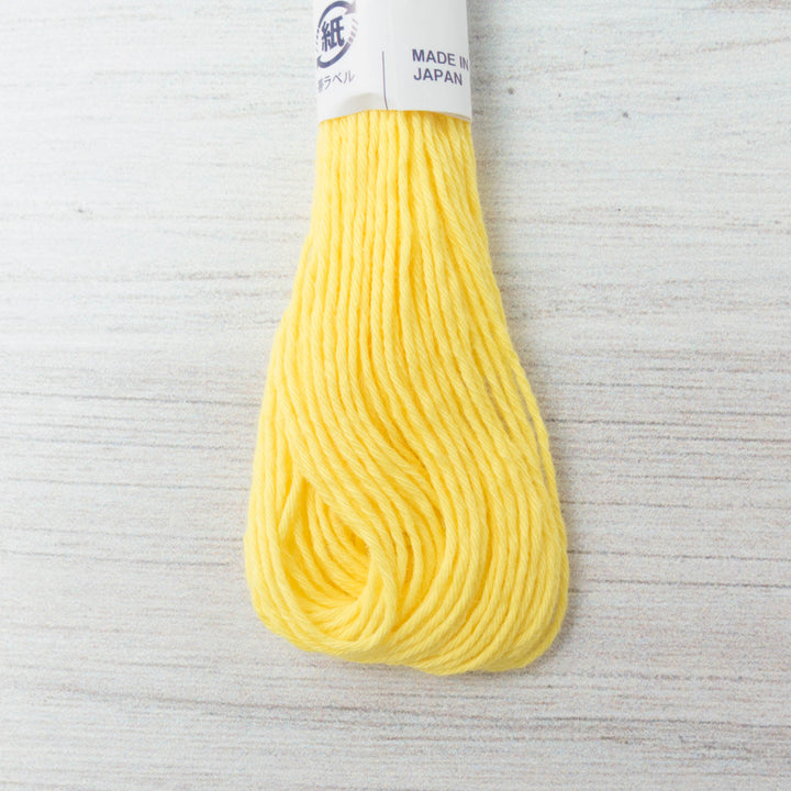 Japanese Sashiko Thread - Lemon Yellow (#29) Sashiko - Snuggly Monkey
