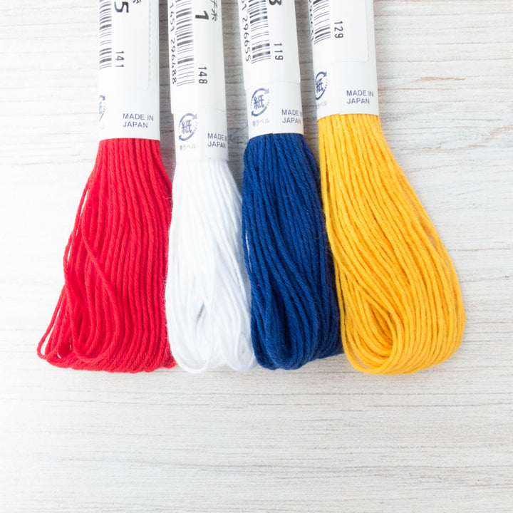 Sashiko Thread Set - Primary Colors Sashiko - Snuggly Monkey