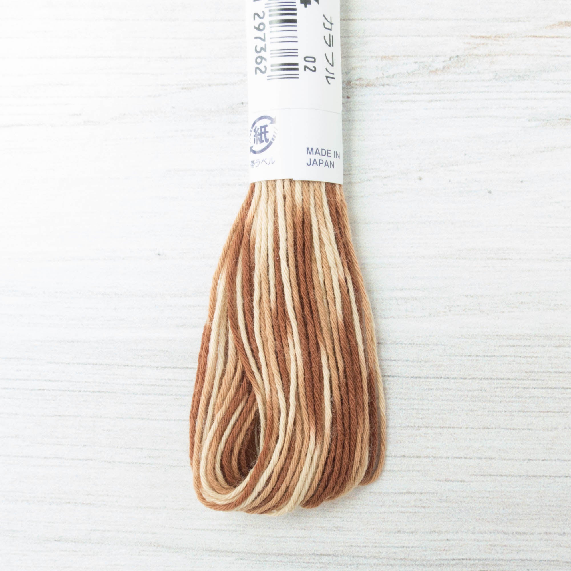 Short Pitch Variegated Sashiko Thread - Browns (#94) – Snuggly Monkey