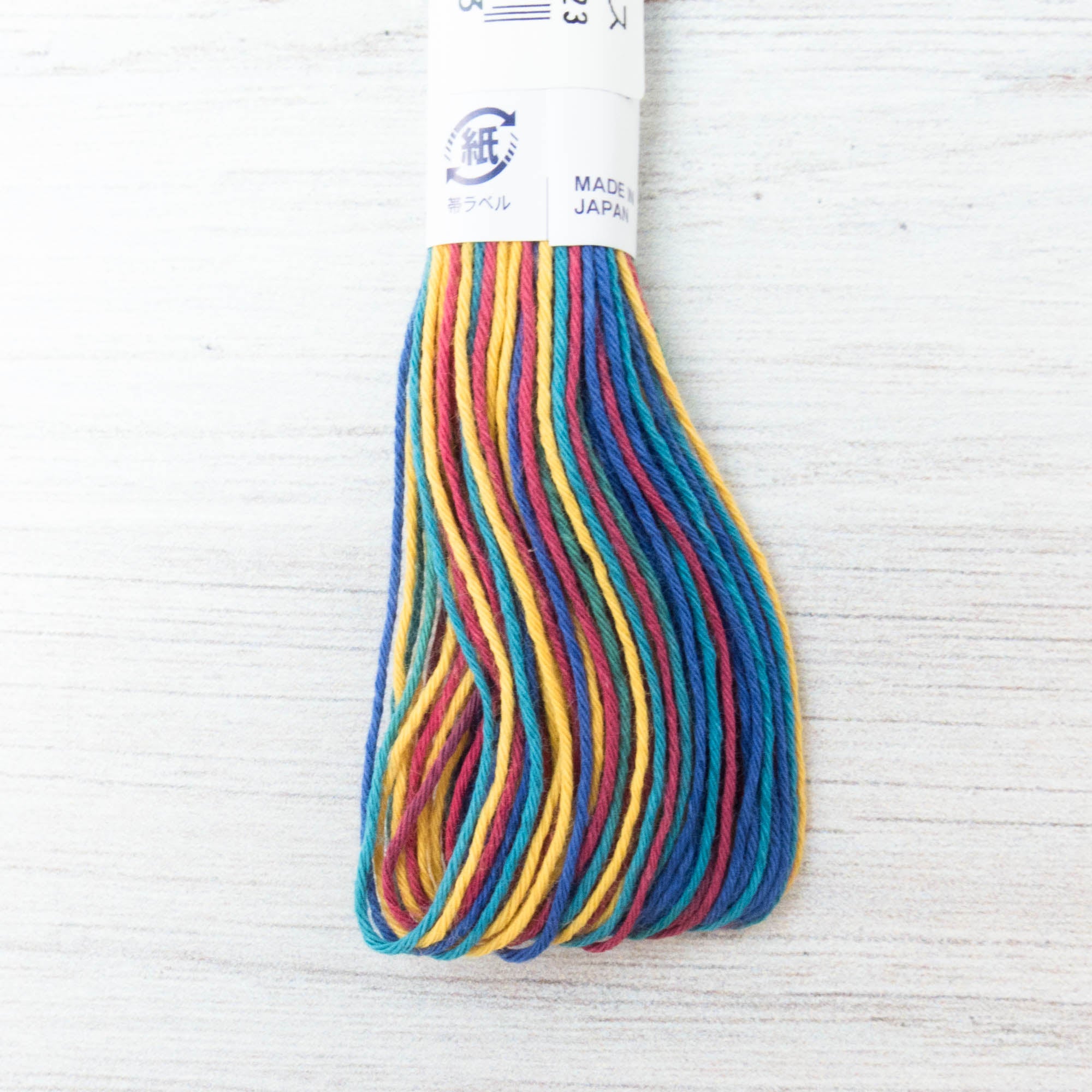 20m Skein Olympus Sashiko Thread - Variegated Rainbow (#74