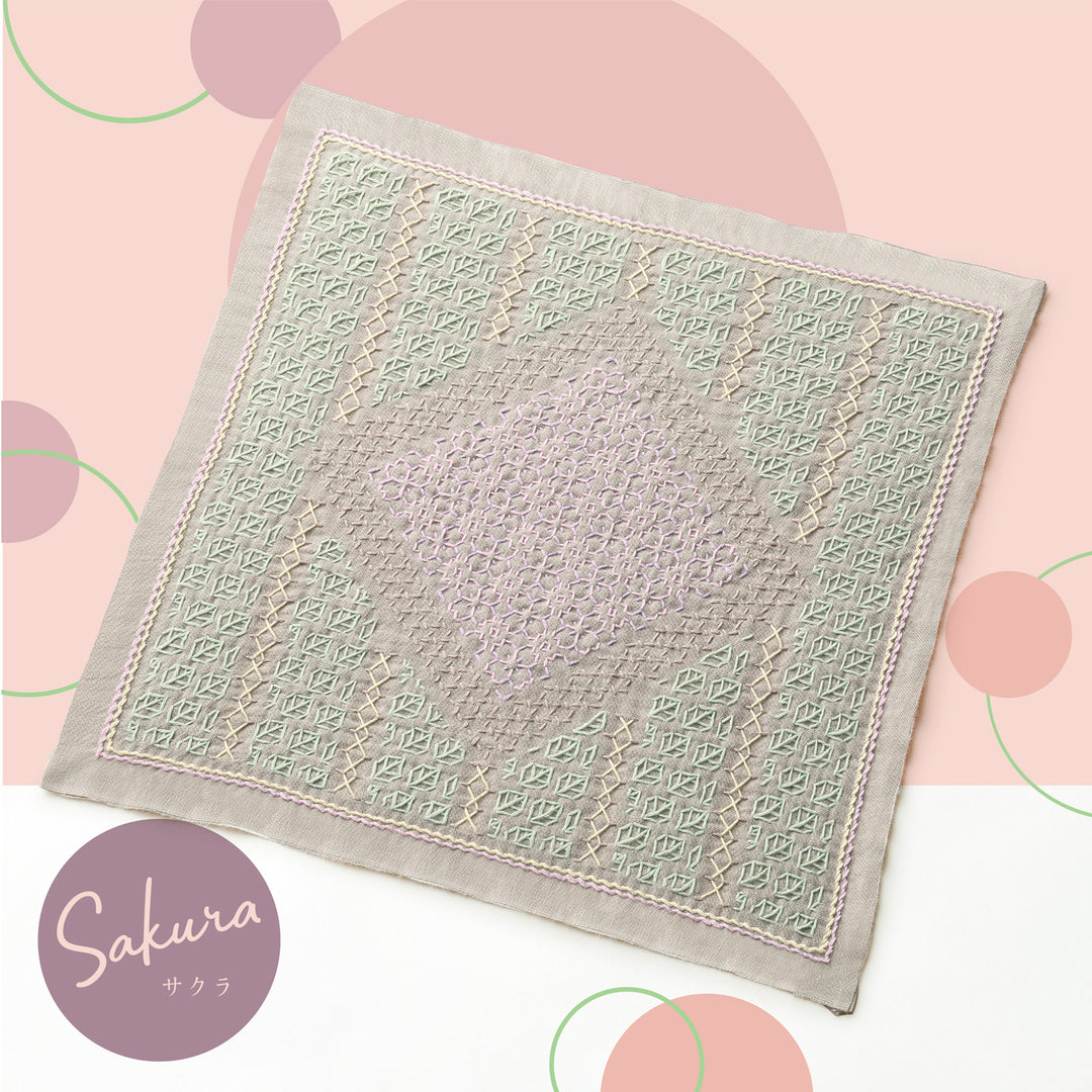 Mixed Style Sashiko Stitching Sampler - Sakura (1107 / 10107)