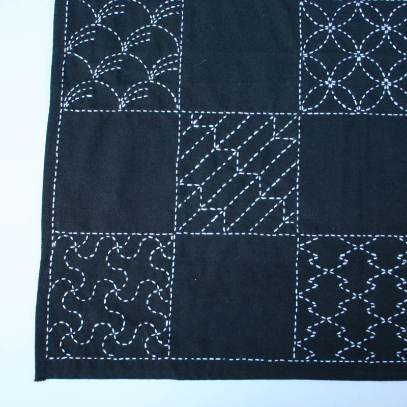 Olympus Sashiko Kit - 2 ways: Mini Tote or Cafe Apron (Asanoha, Hemp L –  2Quilters