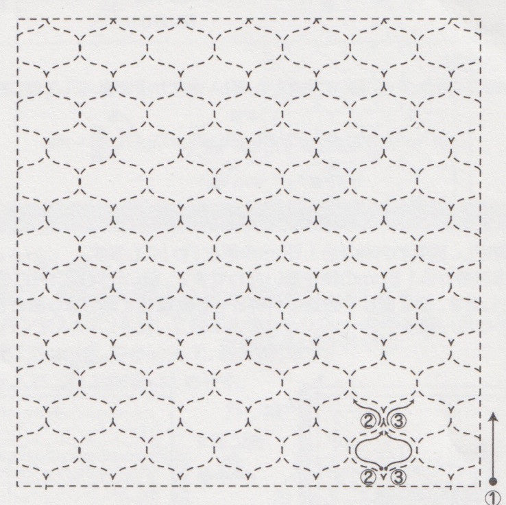 Sashiko Embroidery Kit -HoshiAmi (No 205) Sashiko - Snuggly Monkey