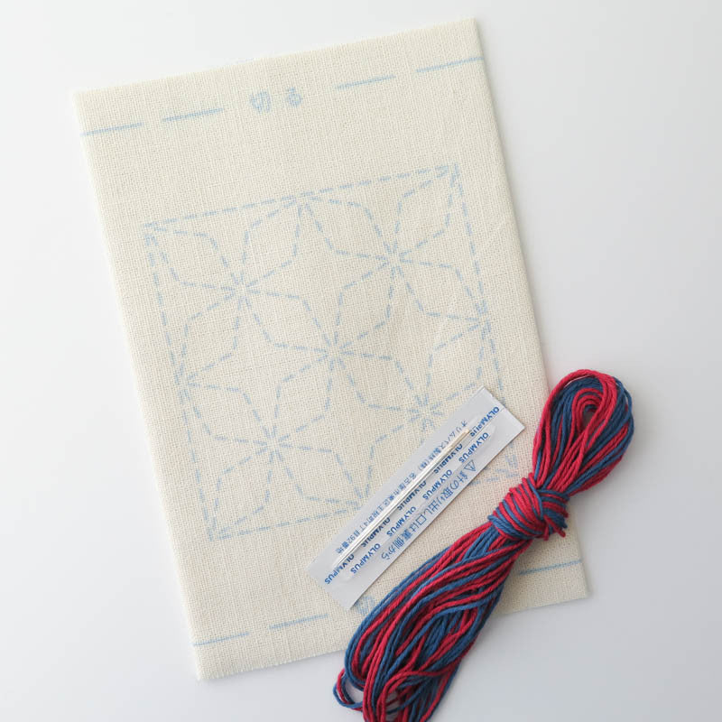 Sashiko Coaster Kit - Ivory Sashiko - Snuggly Monkey