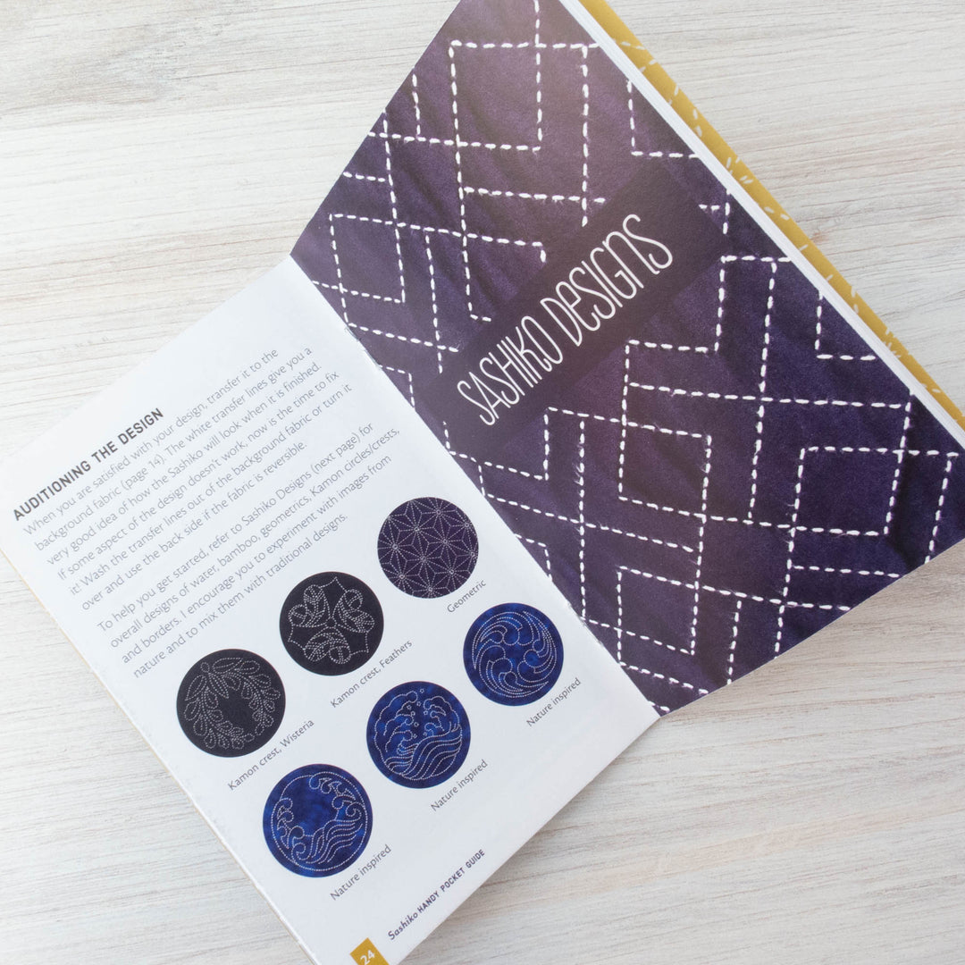 Sashiko Handy Pocket Guide Patterns - Snuggly Monkey