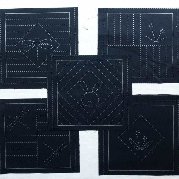 20 x 20 Sashiko Sampler - Multi-Pattern