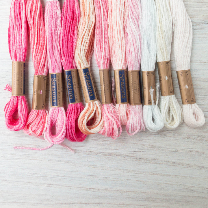 Cosmo Seasons Variegated Embroidery Floss (8001 - 8011)