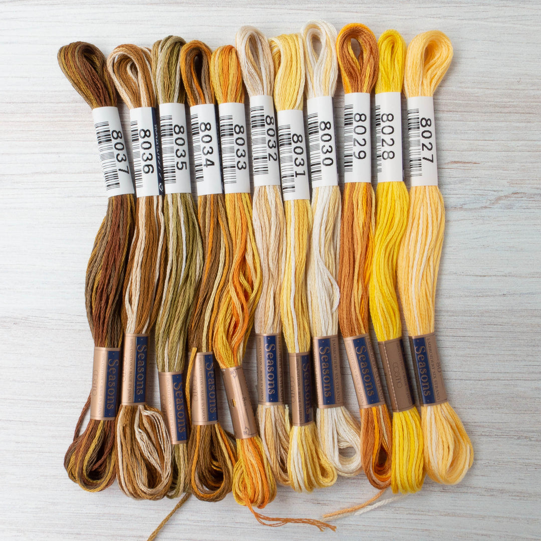 Cosmo Seasons Variegated Embroidery Floss (8027 - 8037)