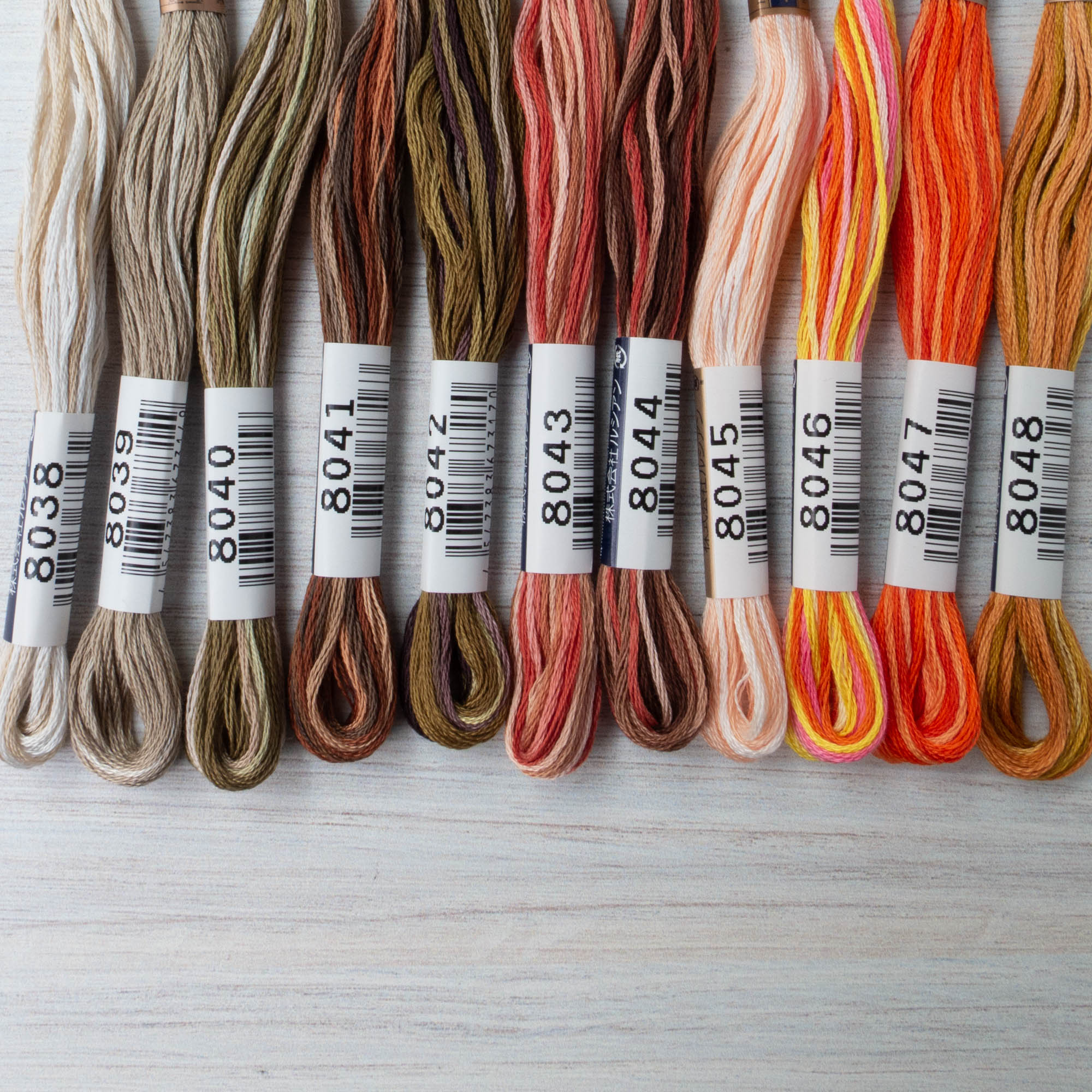 Cosmo Seasons Variegated Embroidery Floss (8038 - 8048) – Snuggly