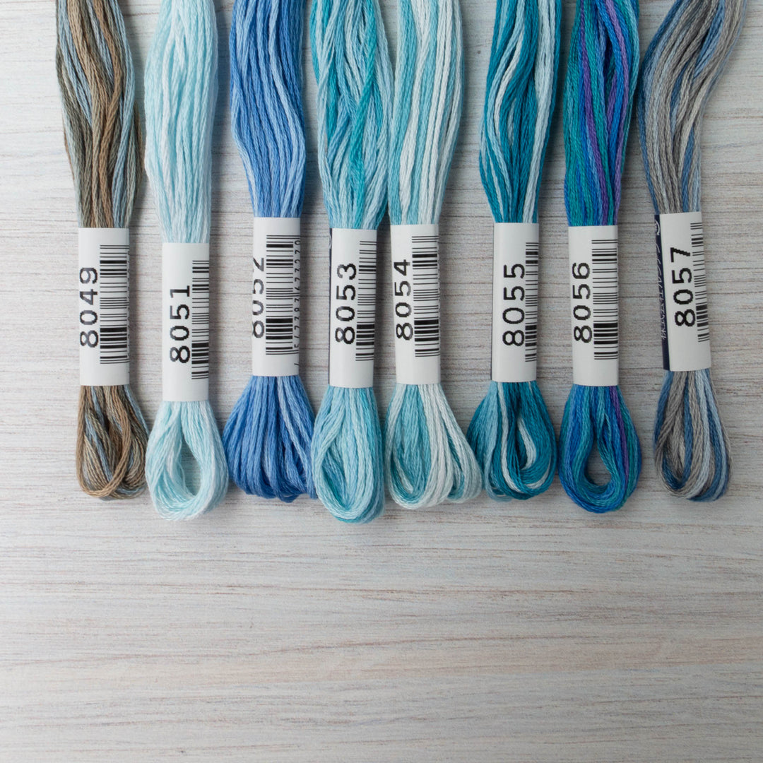 Cosmo Seasons Variegated Embroidery Floss (8049 - 8057)