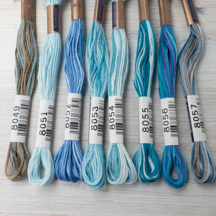 Cosmo Seasons Variegated Embroidery Floss (8049 - 8057)