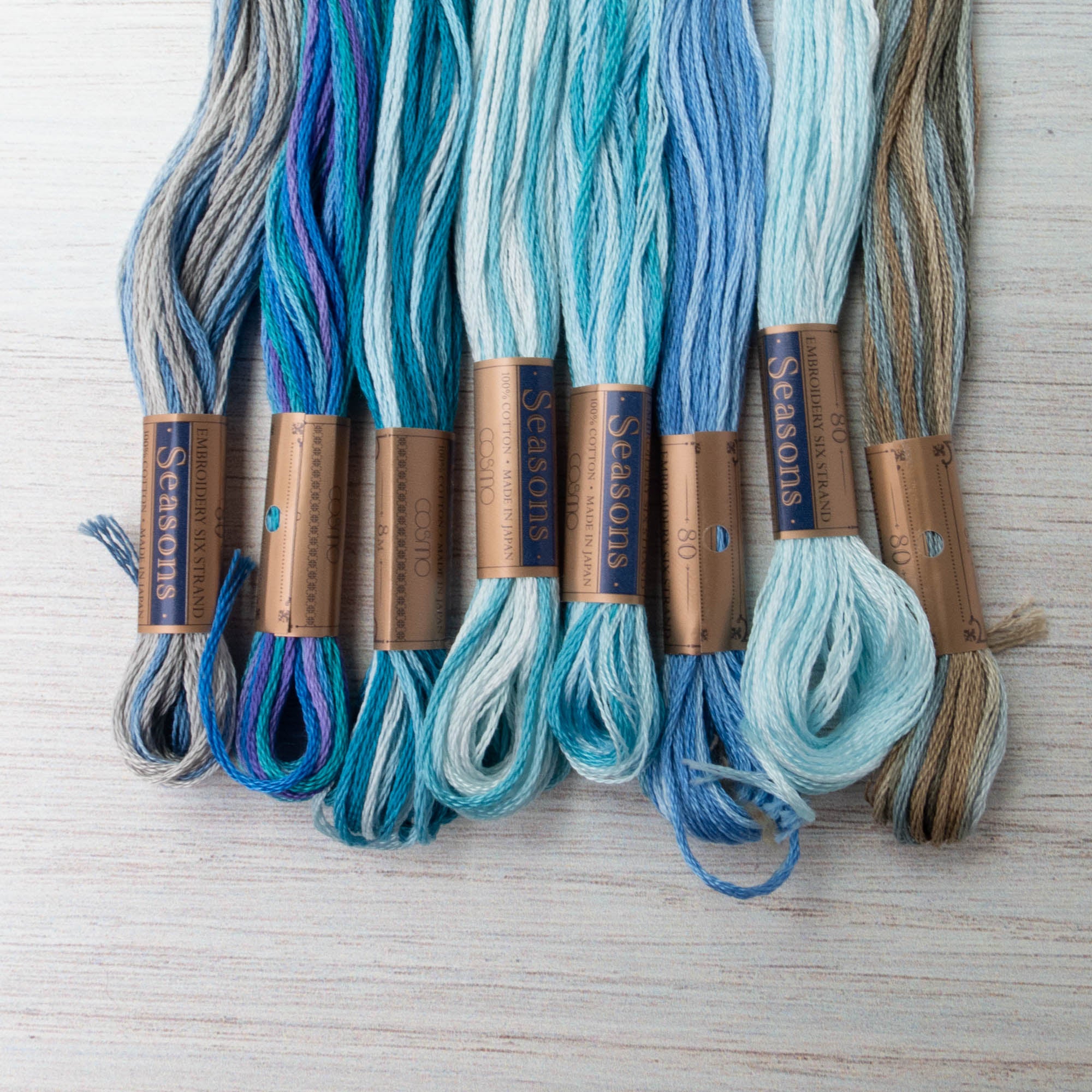 Cosmo Seasons Variegated Embroidery Floss (8049 - 8057) – Snuggly