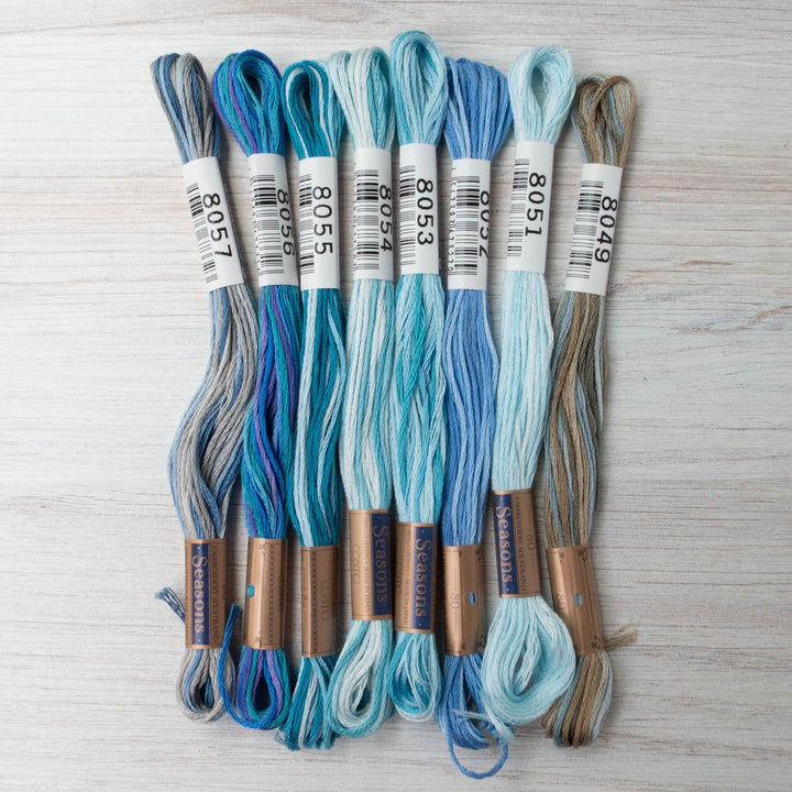 Cosmo Seasons Variegated Embroidery Floss (8049 - 8057)