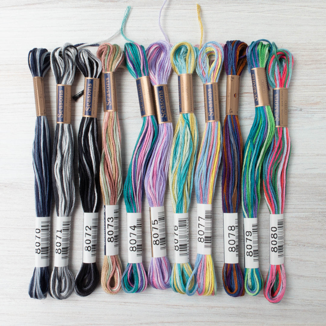 Cosmo Seasons Embroidery Floss Set - Rainbow – Snuggly Monkey