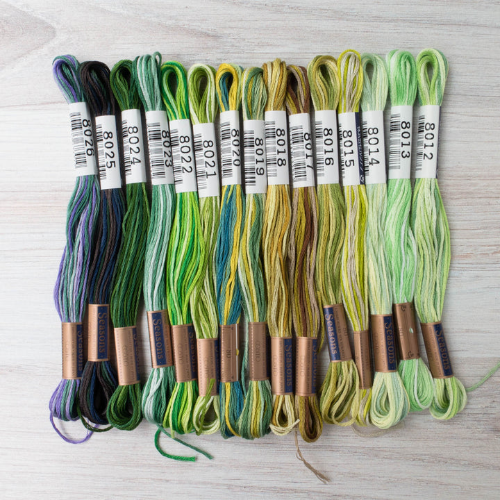 Cosmo Seasons Variegated Embroidery Floss (8012 - 8026)