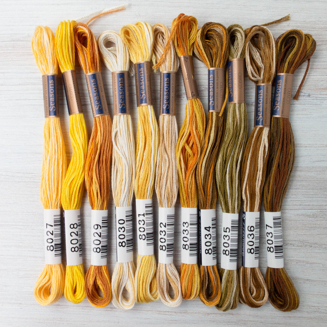 Cosmo Seasons Variegated Embroidery Floss (8027 - 8037)