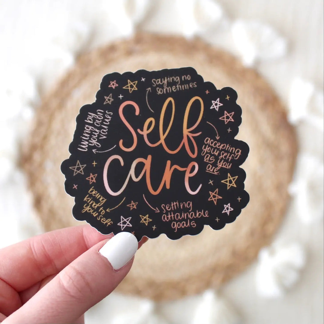 Self Care Vinyl Sticker