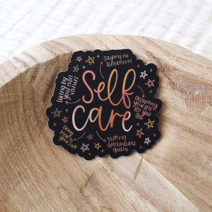 Self Care Vinyl Sticker