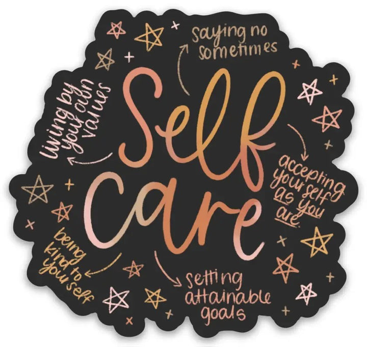 Self Care Vinyl Sticker