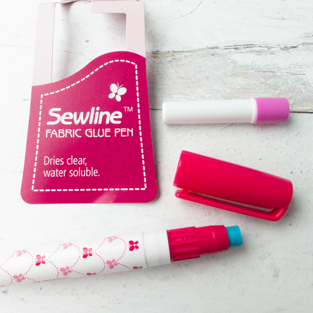 Sewline Fabric Glue Refills PINK Use Instead of Pins No More Pins No More  Clips Sewing Supplies Rubyjam Fabric Pink 