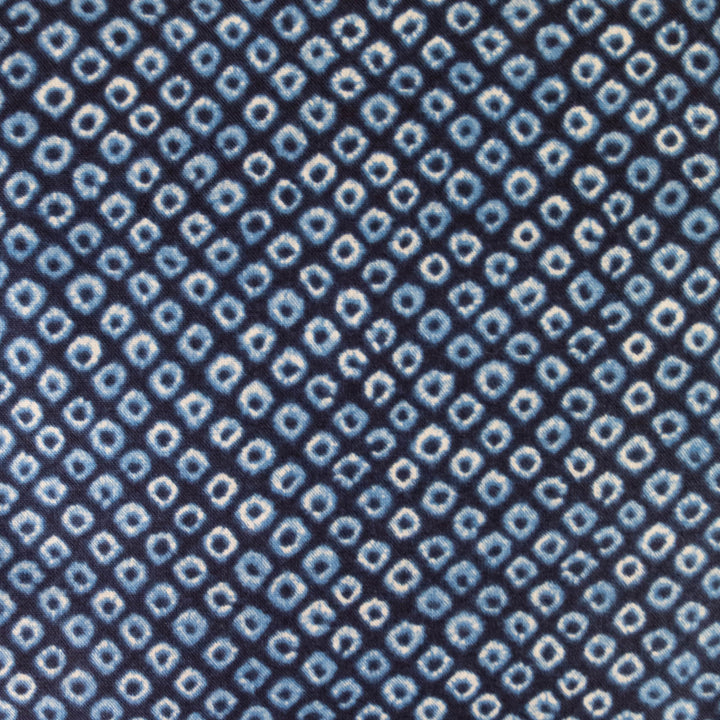 Shibori Blues Cotton Fabric - Small Dots