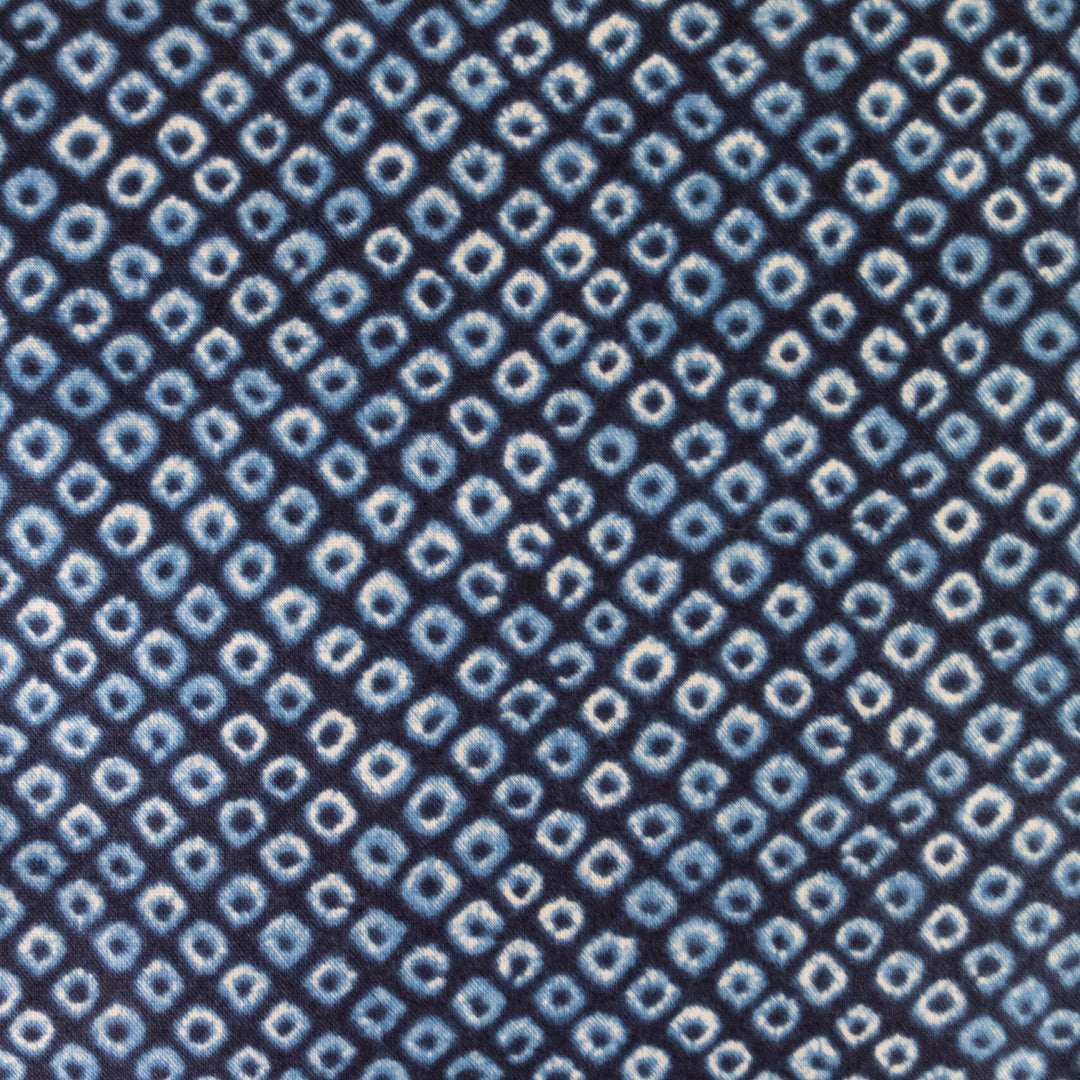 Shibori Blues Cotton Fabric - Small Dots (SB57D11)