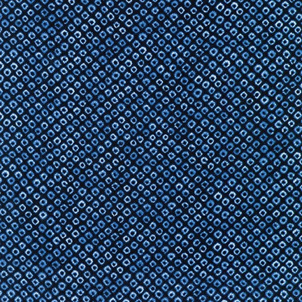 Shibori Blues Cotton Fabric - Small Dots (SB57D11)