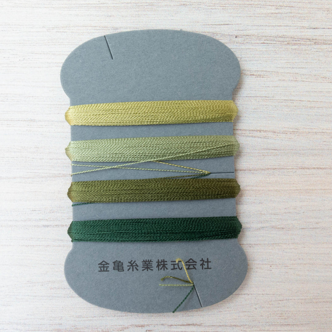Kinkame Silk Hand Sewing Thread -Sage #8