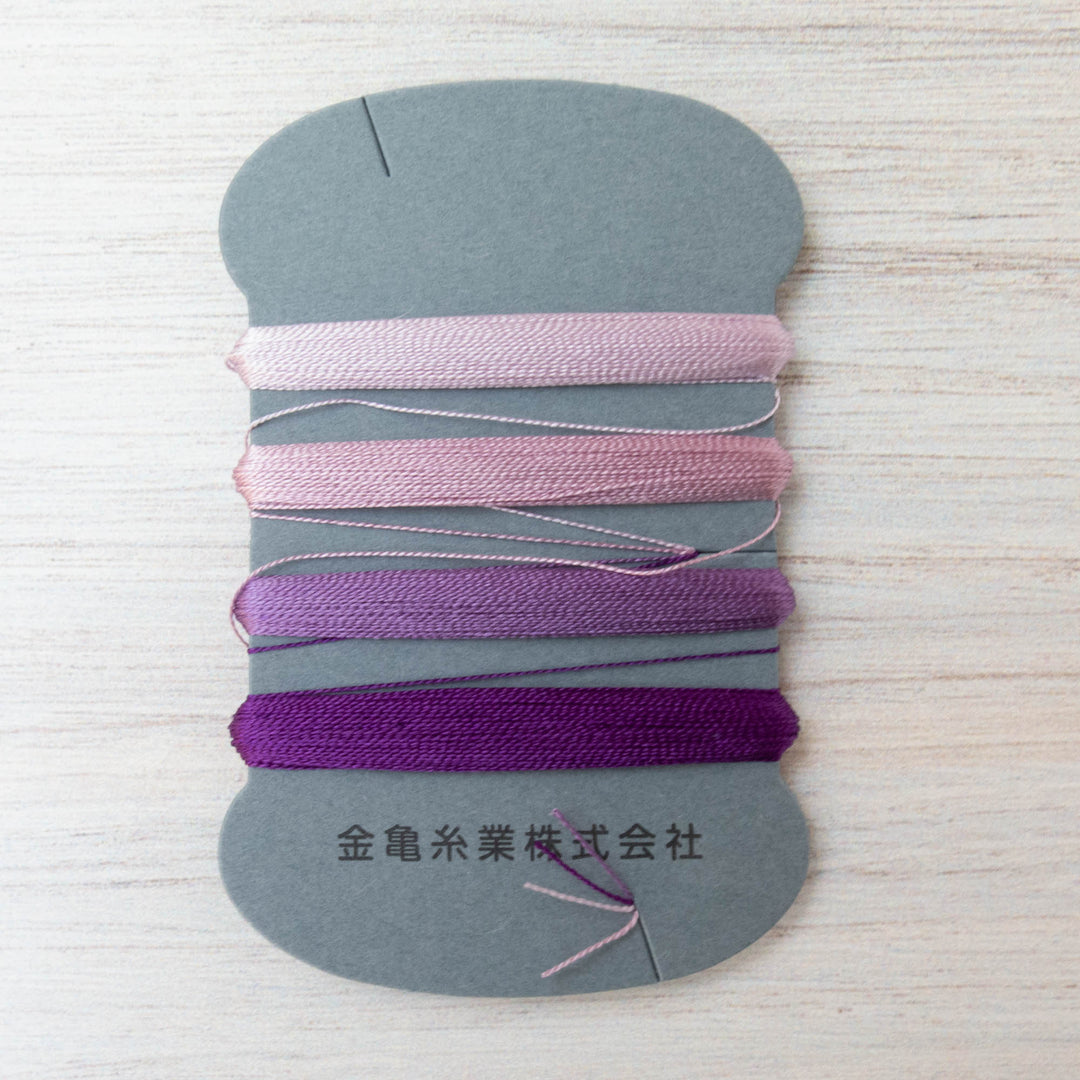 Kinkame Silk Hand Sewing Thread - Lavender #9