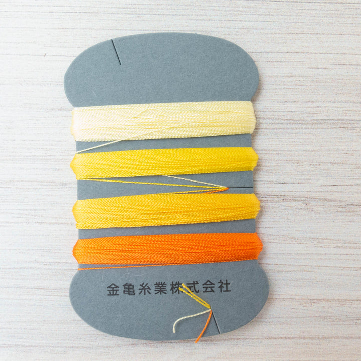 Kinkame Silk Hand Sewing Thread - Sunset #1