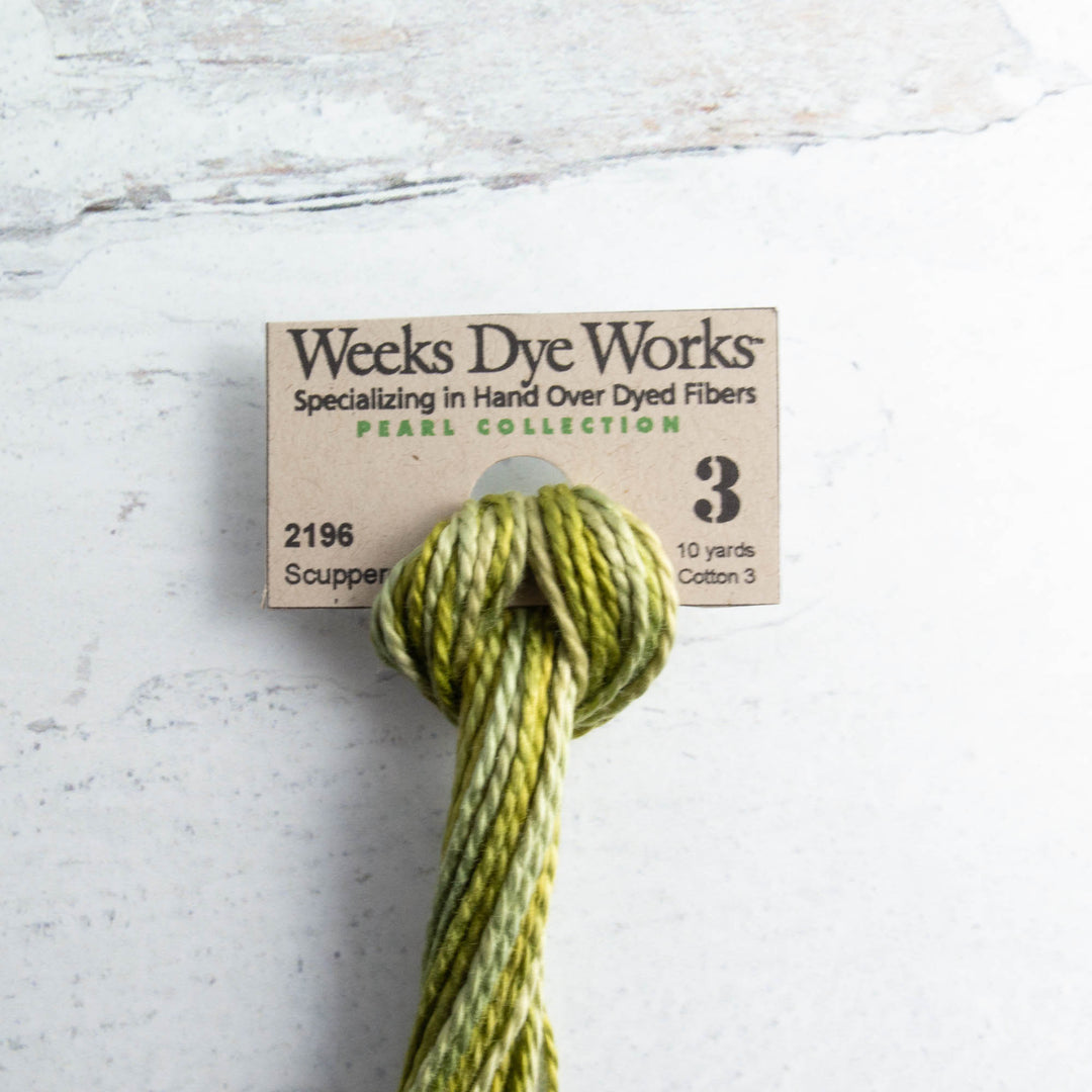Pearl Cotton Thread - Weeks Dye Works Scuppernong (2196) Size 8 – Snuggly  Monkey