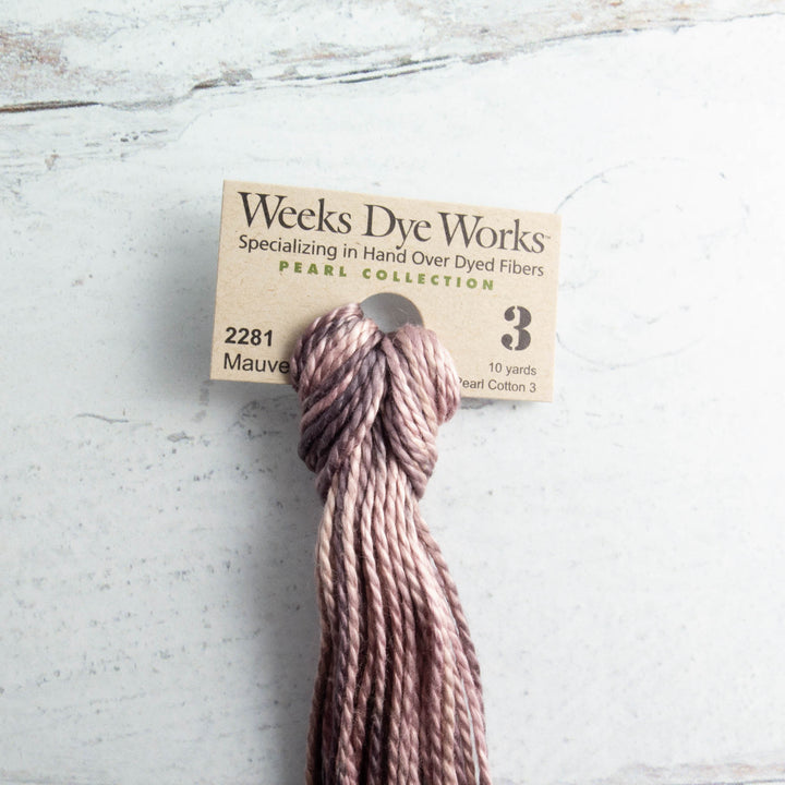 Weeks Dye Works Size 3 Perle Cotton - Mauve (2281)