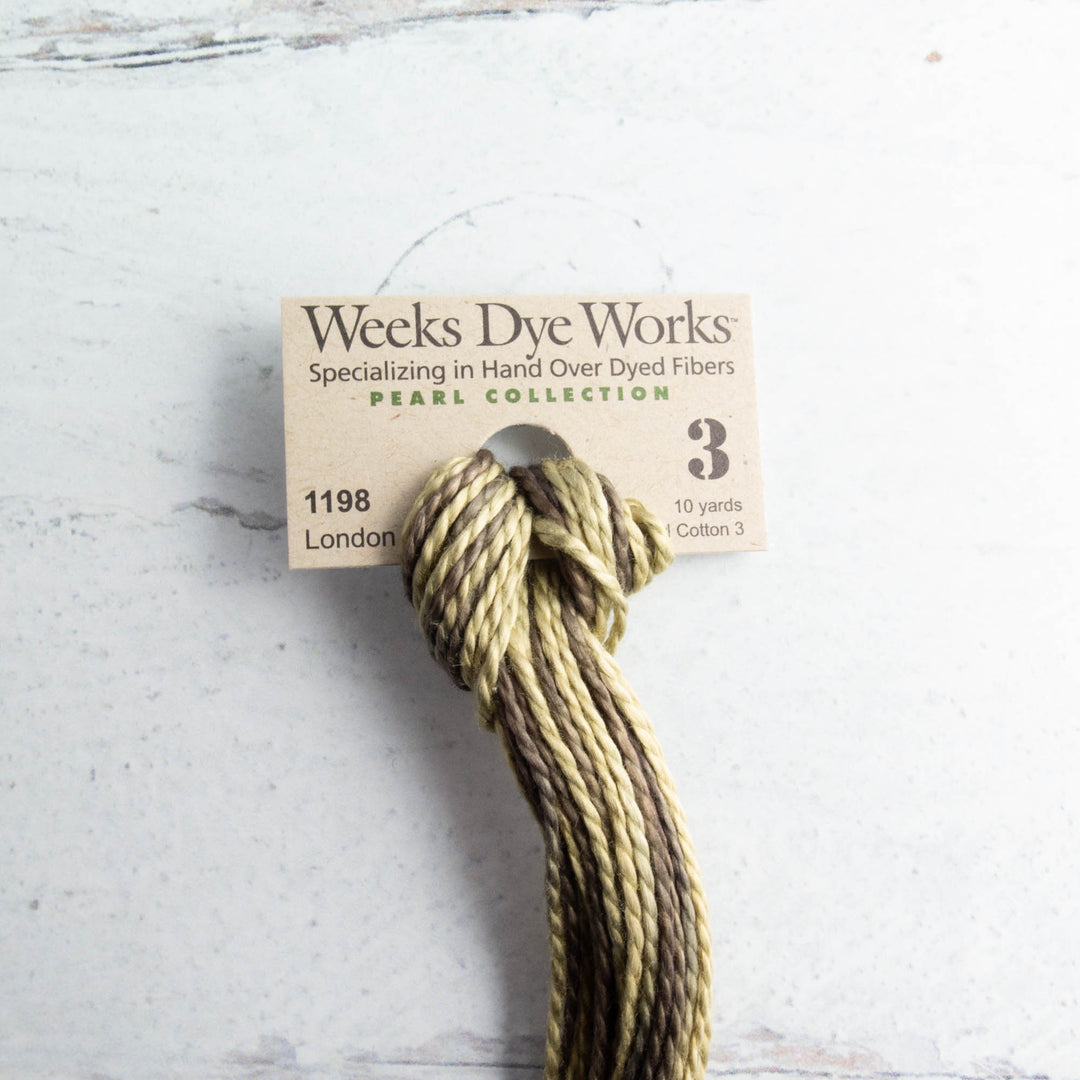 Weeks Dye Works Size 3 Perle Cotton - London Fog (1198)