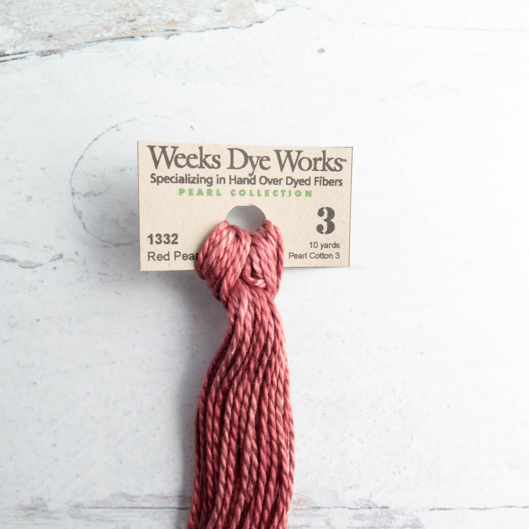 Weeks Dye Works Size 3 Perle Cotton - Red Pear (1332)