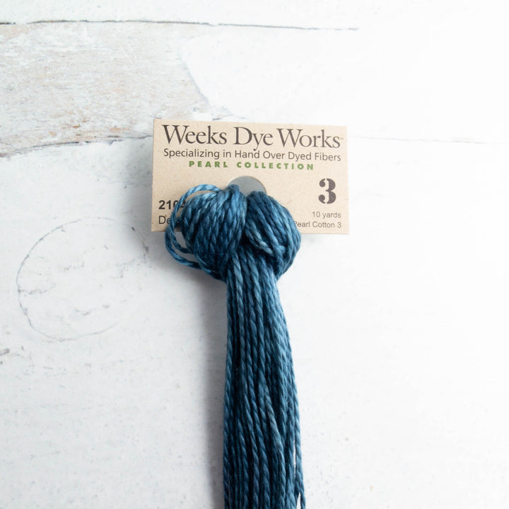 Weeks Dye Works Size 3 Perle Cotton - Deep Sea (2104)
