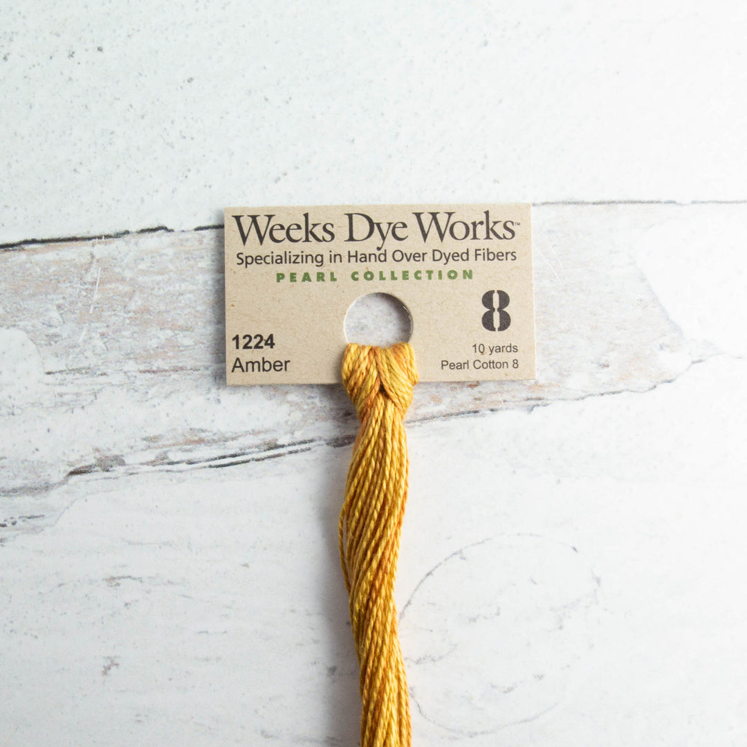 Weeks Dye Works Size 8 Perle Cotton - Amber (1224)