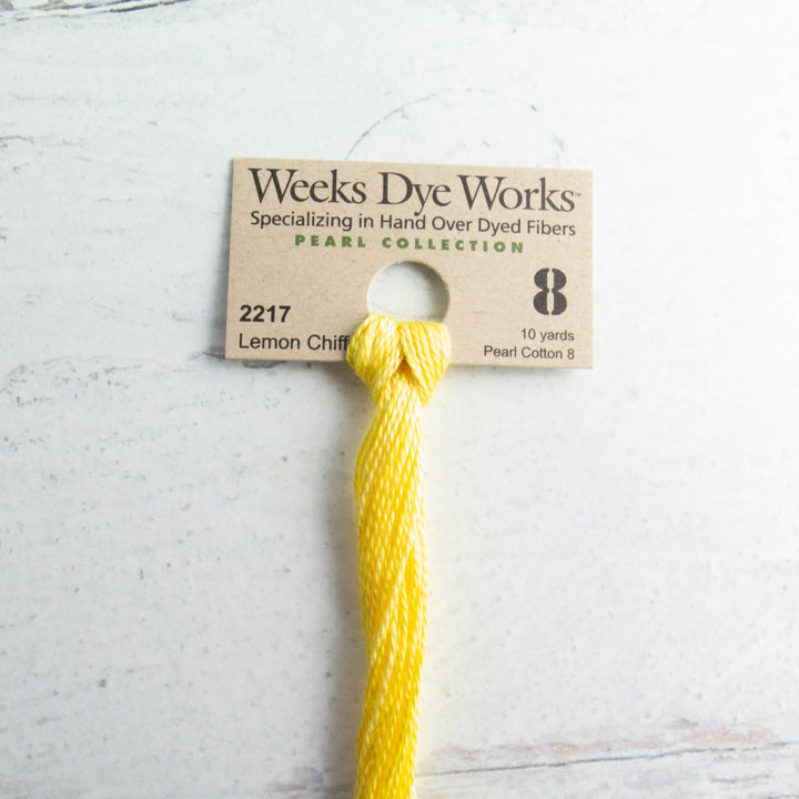Weeks Dye Works Size 8 Perle Cotton - Lemon Chiffon (2217)