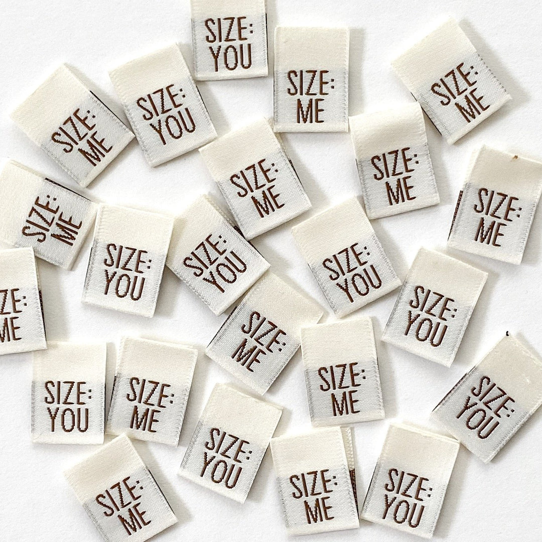 SIZE: YOU/ME Woven Labels Woven Label - Snuggly Monkey