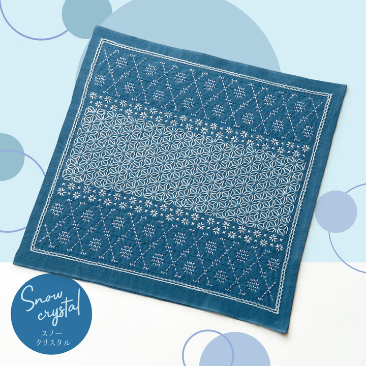 Mixed Style Sashiko Stitching Sampler - Snow Crystal (1110 / 14110)