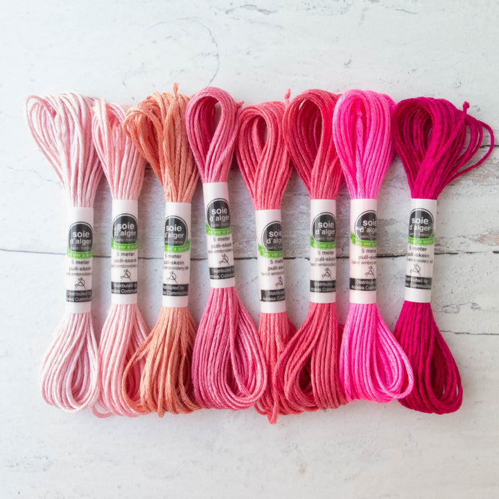 Soie d'Alger Silk Embroidery Thread - Pinks