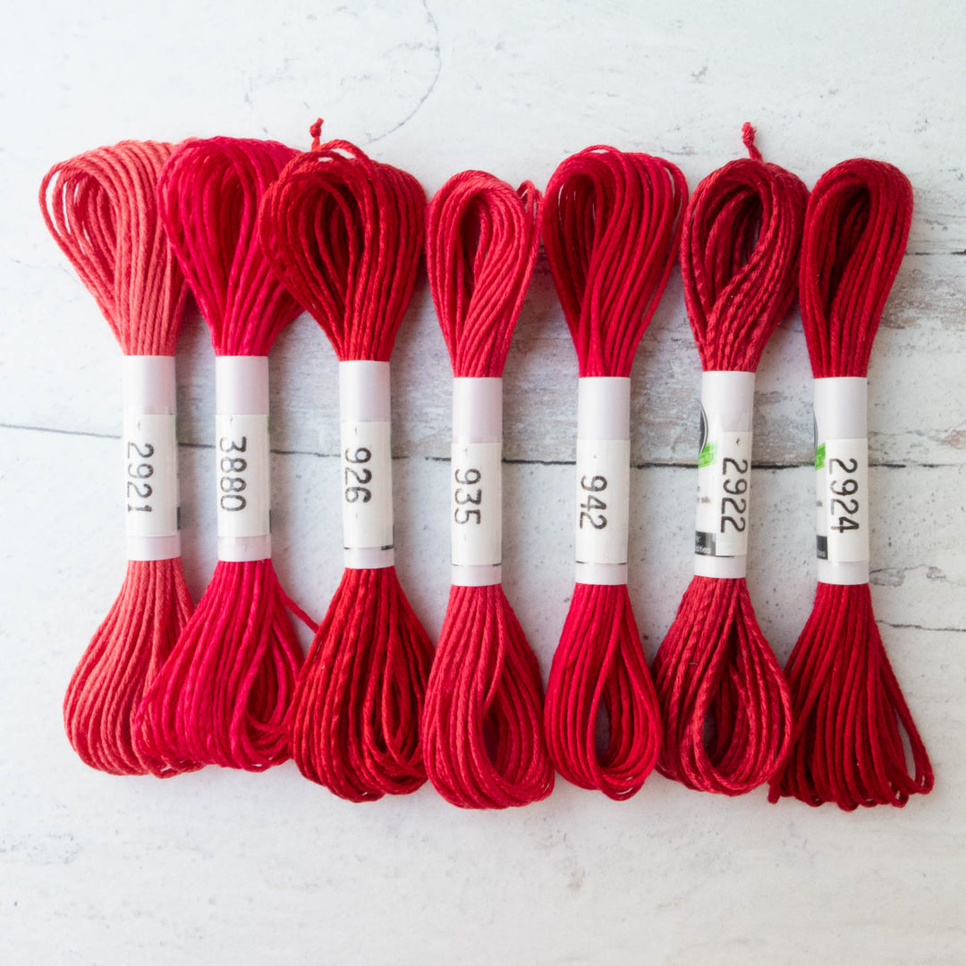 Soie d'Alger Silk Embroidery Thread - Reds