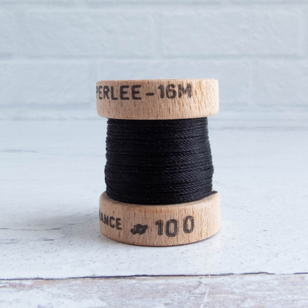 Soie Perlée Silk Thread -  Black (100)