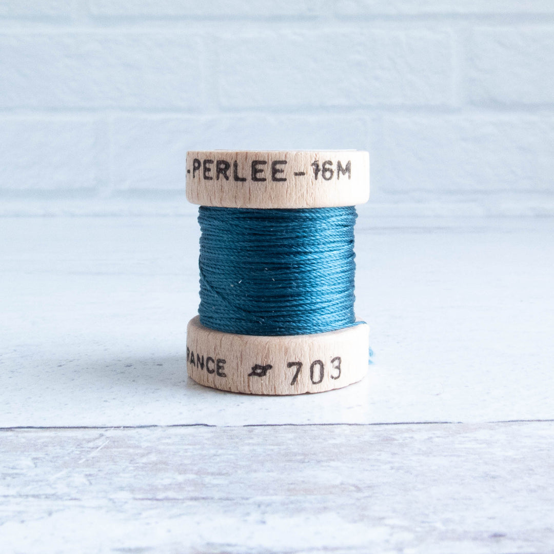 Soie Perlée Silk Thread -  Blue (703)