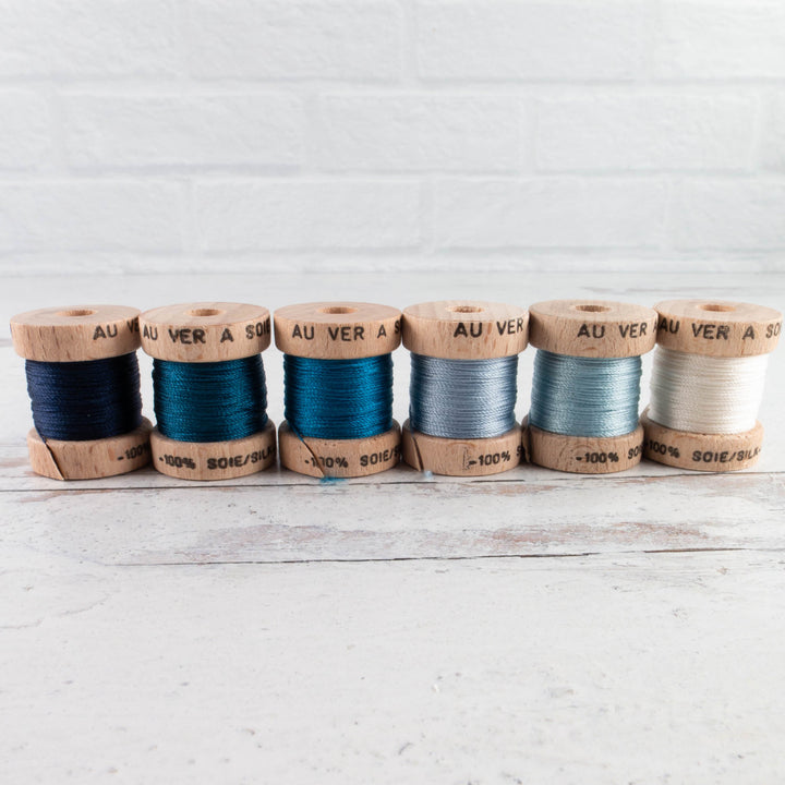 Soie Perlée Silk Perle Thread Set - Blues