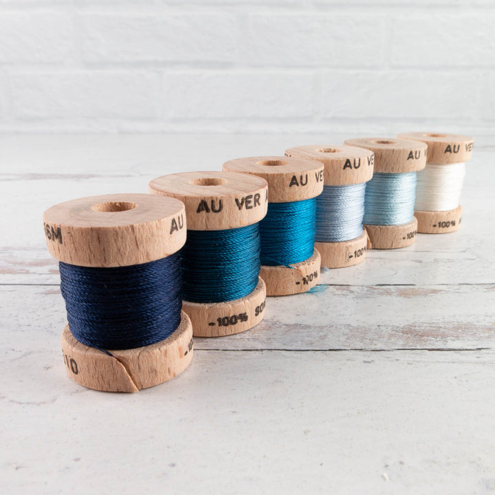 Soie Perlée Silk Perle Thread Set - Blues