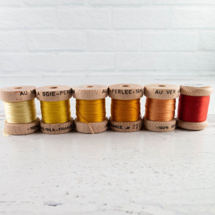 Soie Perlée Silk Perle Thread Set - Yellows