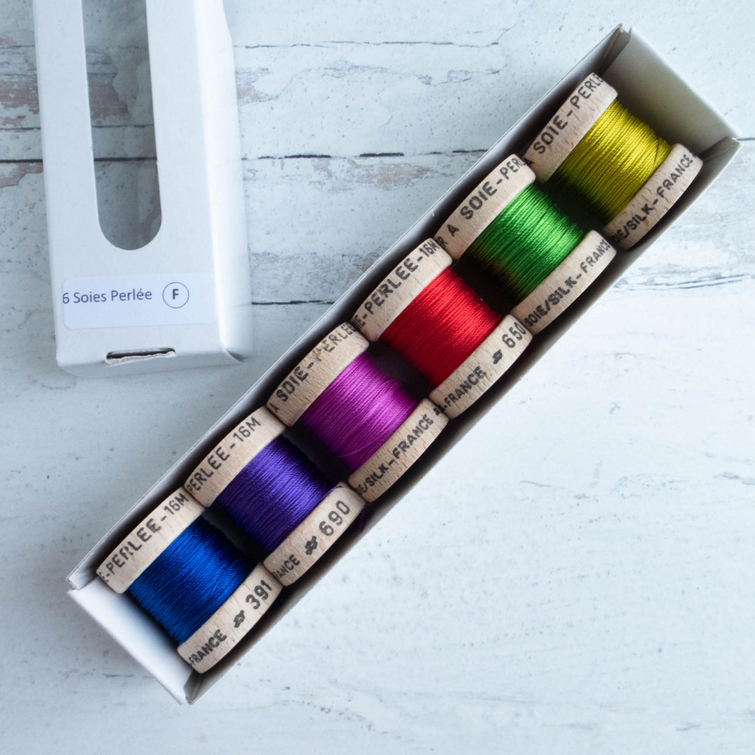 Soie Perlée Silk Perle Thread Set - Fluorescent